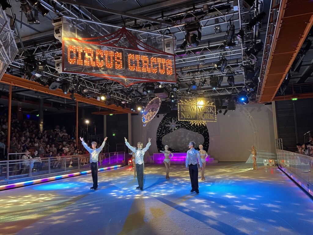 Live ice skating performance onboard Liberty of the Seas