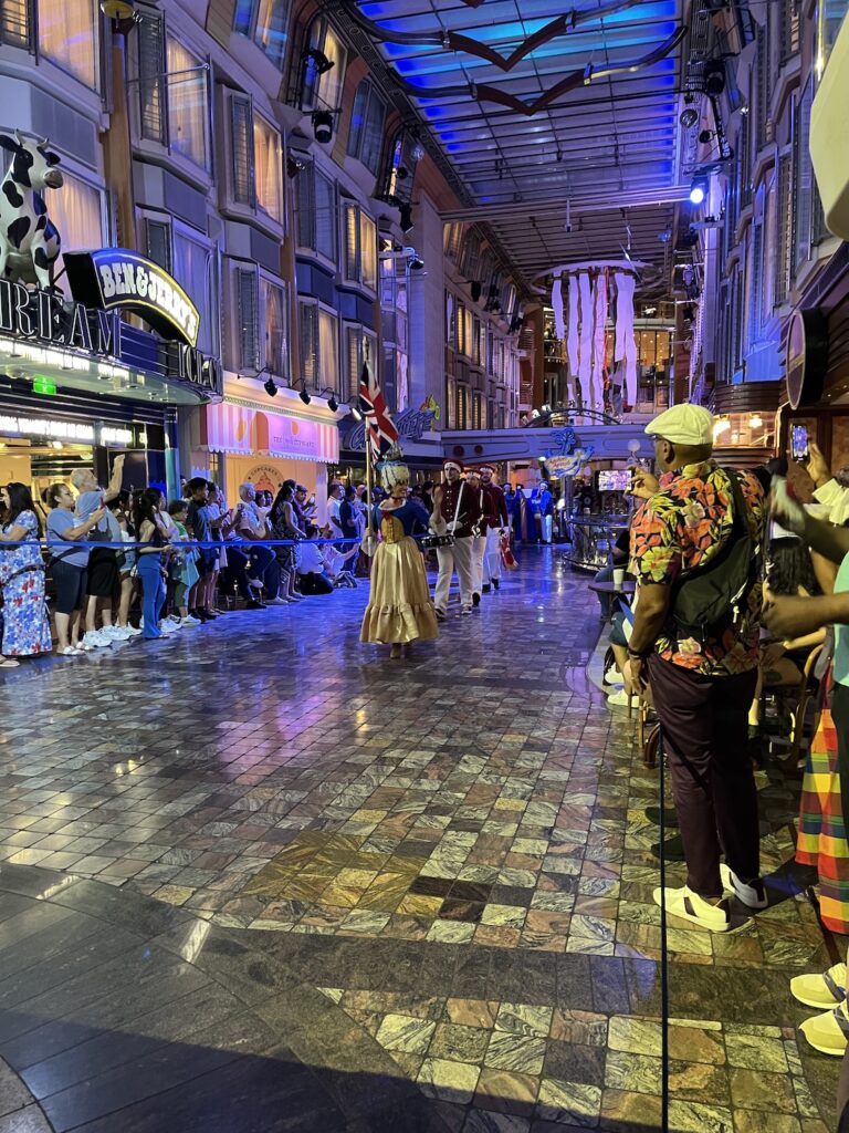 Evening entertainment inside Liberty of the Seas