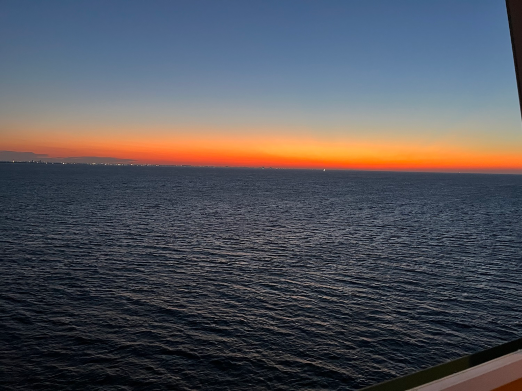 Sunset over the Atlantic Ocean