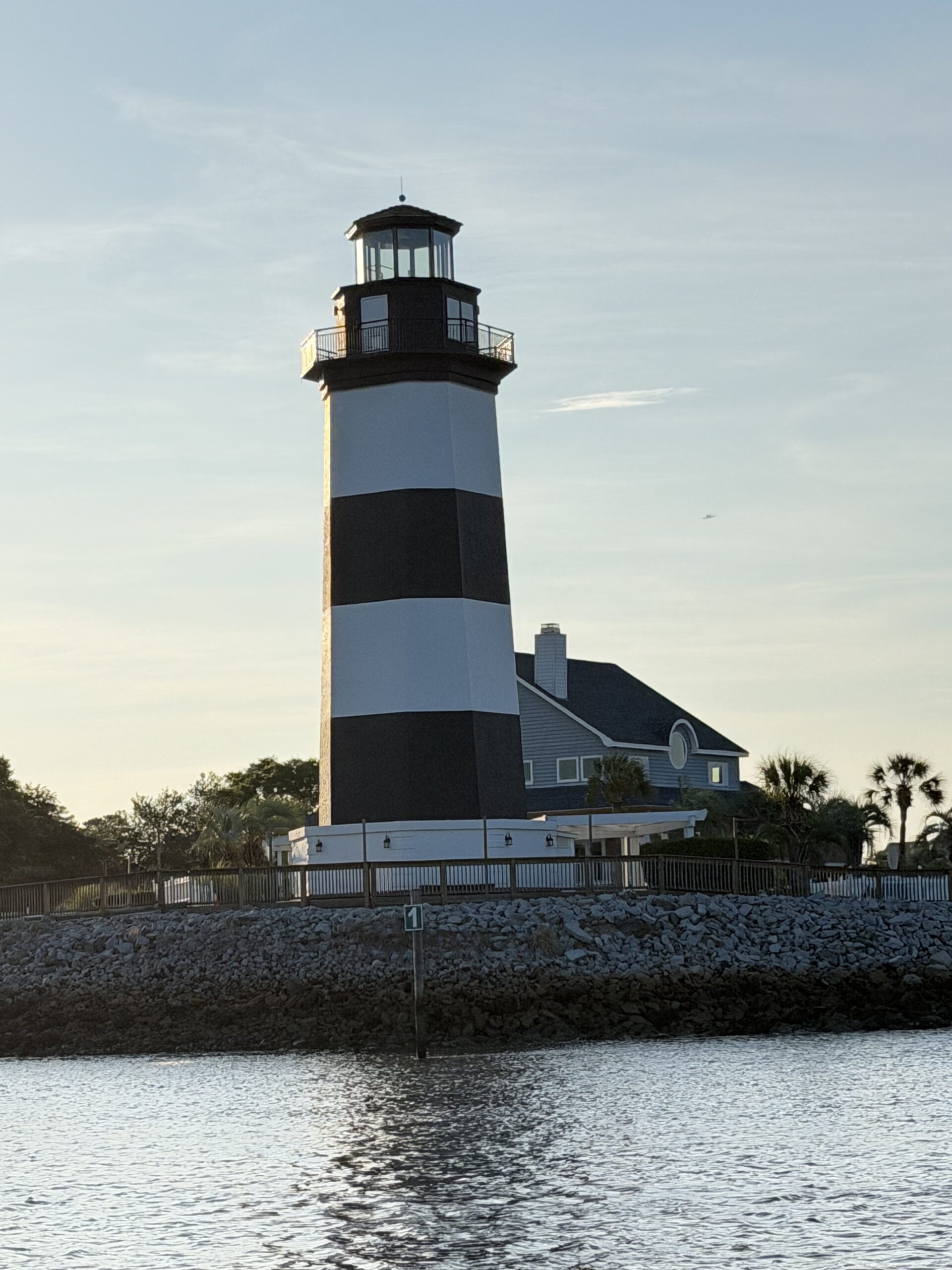 Governor's Lighthouse near Little River viewed from the PonTiki cruise boat.