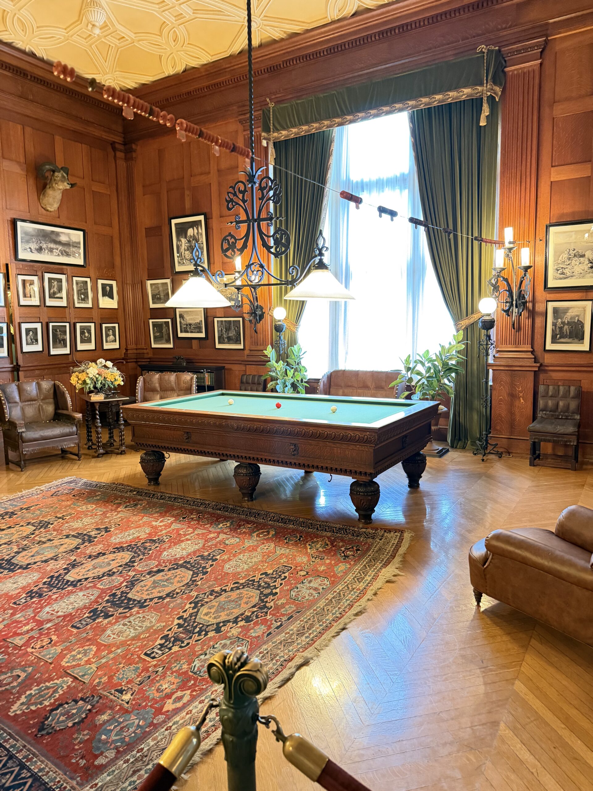 Billiard Room inside Biltmore House