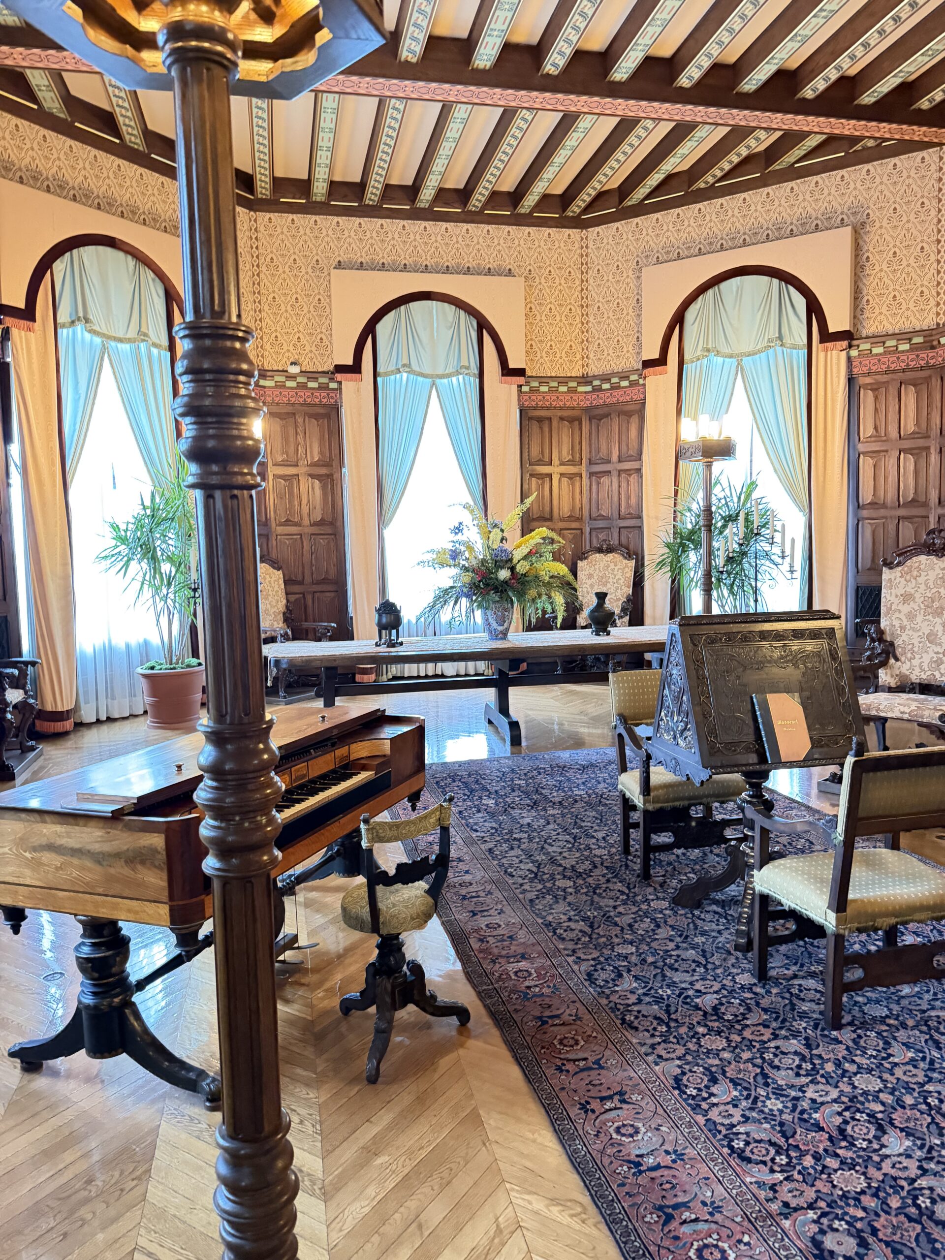 Harpsichord in the Music Room at Biltmore House